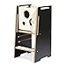Lernturm für Kinder schwarz Weiss Küchenhelferturm Lernturm Lernstuhl Küche Kitchen Helper Schemel Verstellbarer Kinderhocker Kinderhocker Küche Montessori Küchenturm Montessori Möbel Lerntower