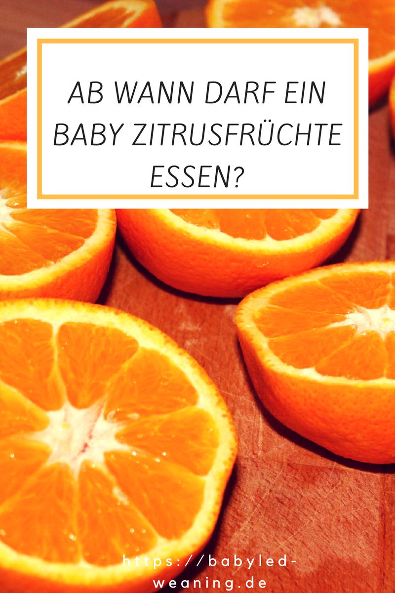 Ab wann darf ein Baby Zitrusfrüchte essen? Mandarine, Zitrone, Kiwi &amp; Co.