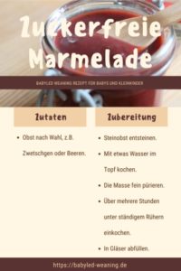 marmelade ohne zucker