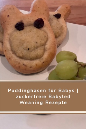 Puddinghasen fuer Babys zuckerfreie Babyled Weaning Rezepte