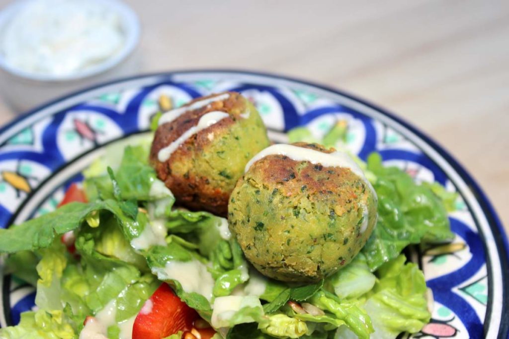 bärlauch falafel vegan