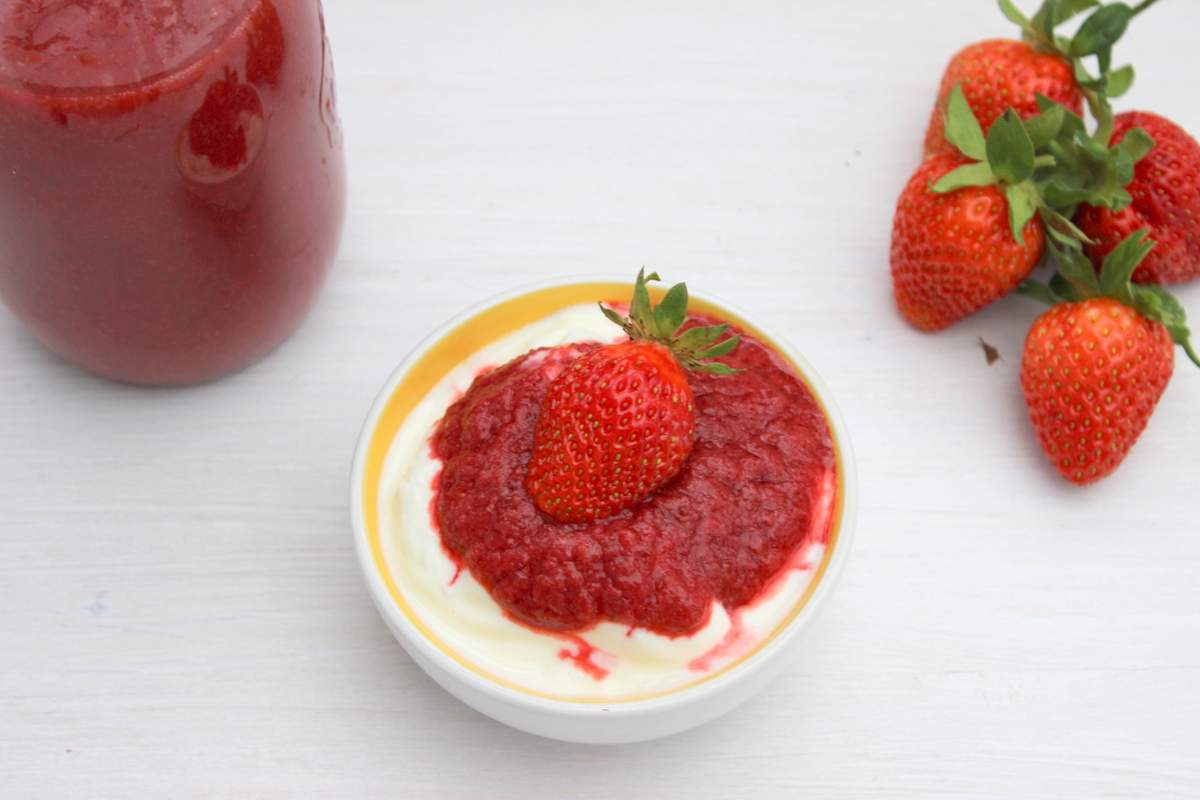 Erdbeersoße selber machen ohne Zucker | Babyled Weaning Rezepte