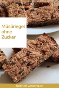 Müsliriegel ohne Zucker