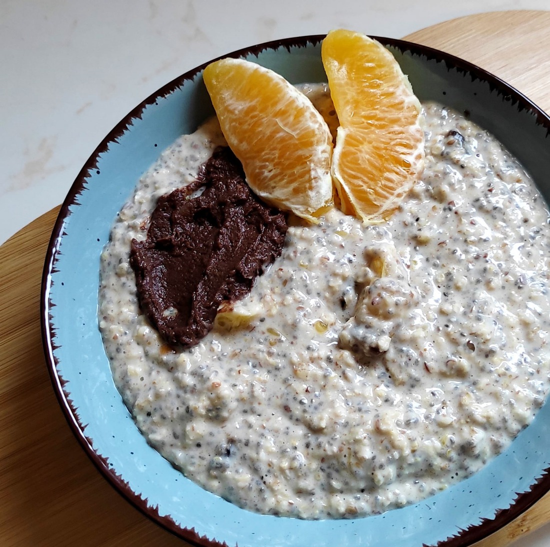 orangenporridge porridge mit orange
