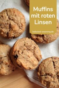 Muffins mit roten Linsen