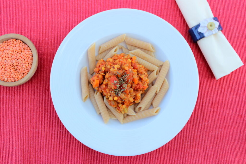 Rote Linsen Bolognese