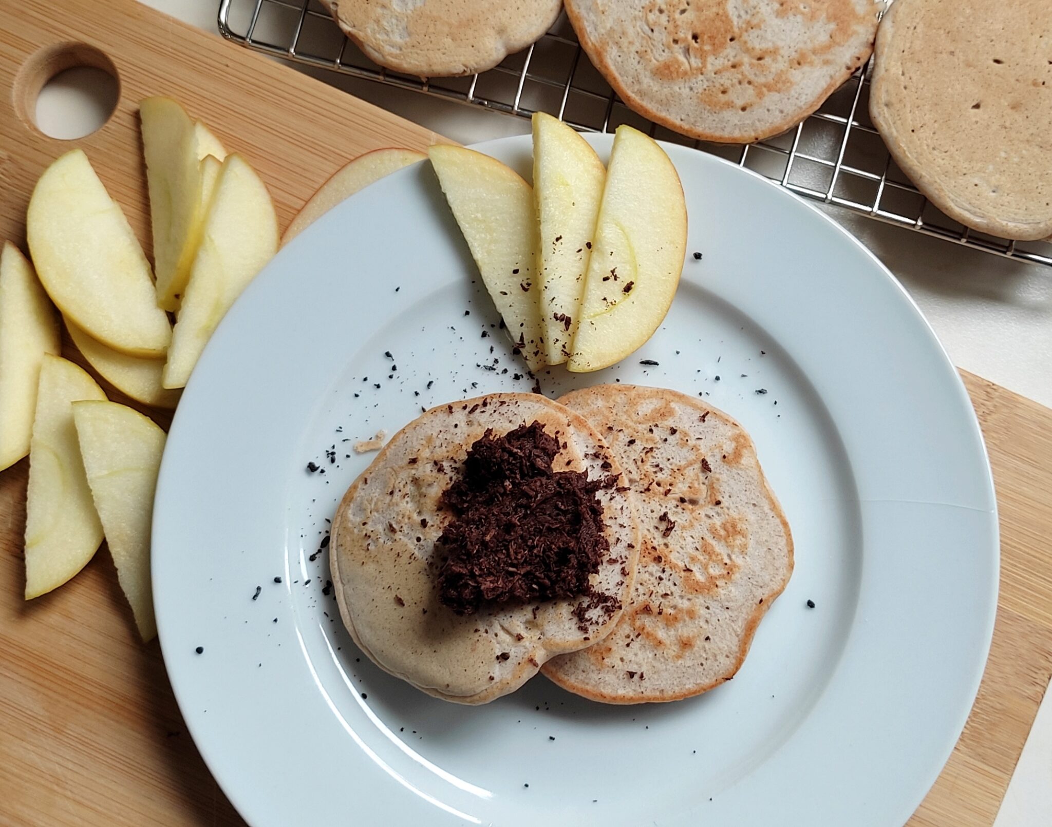 Buchweizenpfannkuchen ohne Zucker