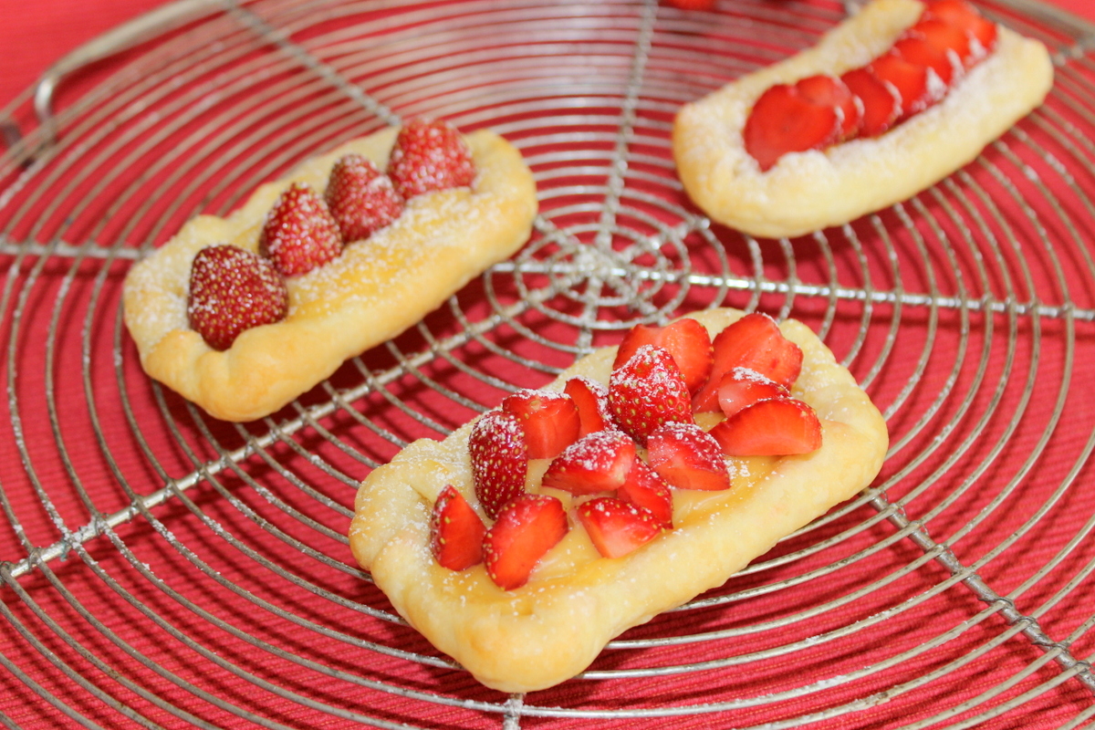 Blätterteig mit Erdbeeren Babyled Weaning