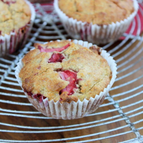 erdbeer muffins ohne zucker