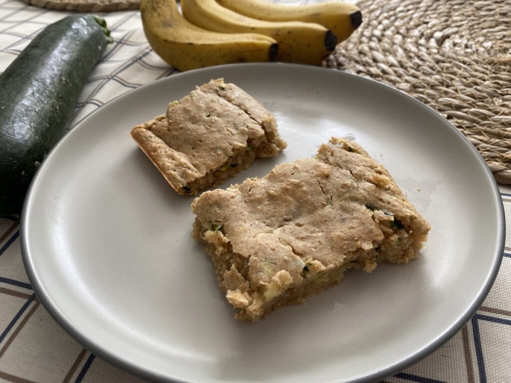 Süße Zucchini Schnitten: Kuchenschnitte für BLW | Babyled Weaning