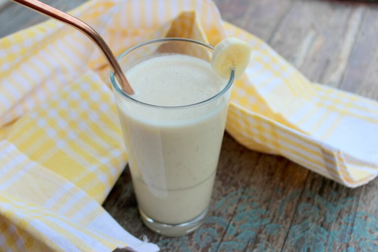 Bananenmilch selber machen für Kinder