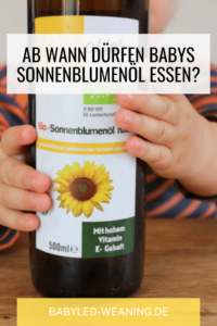 sonnenblumenoel fuer babys ab wann