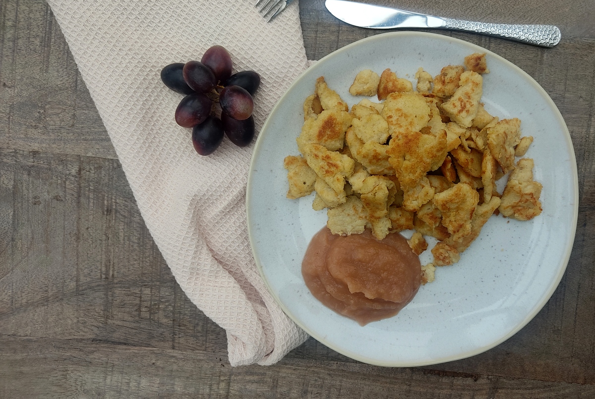 hirseschmarrn mit gekochter hirse