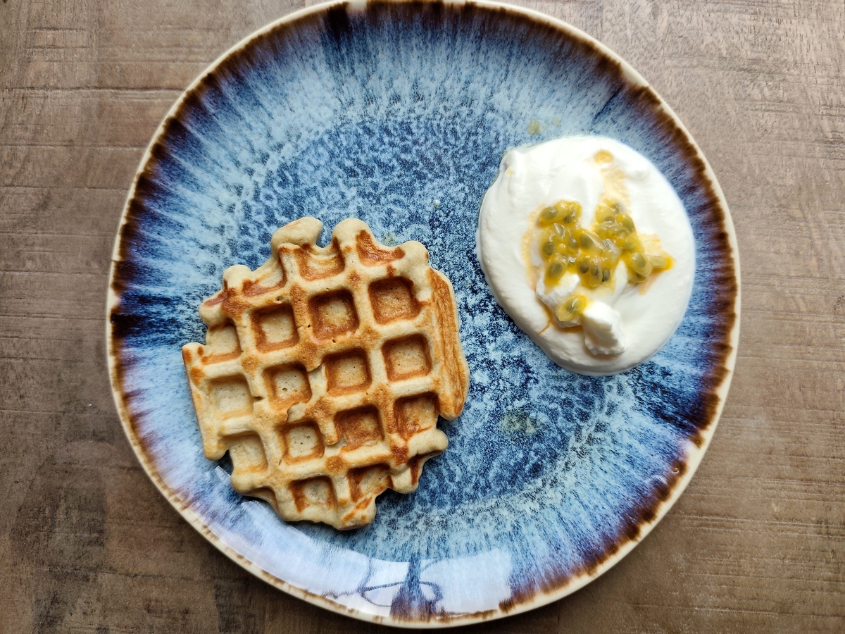 quiona waffeln mit bananen süß