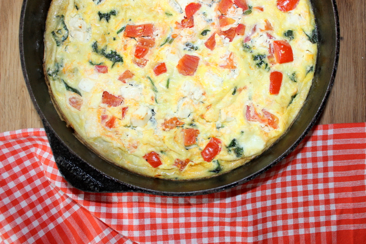 spinat frittata kinder