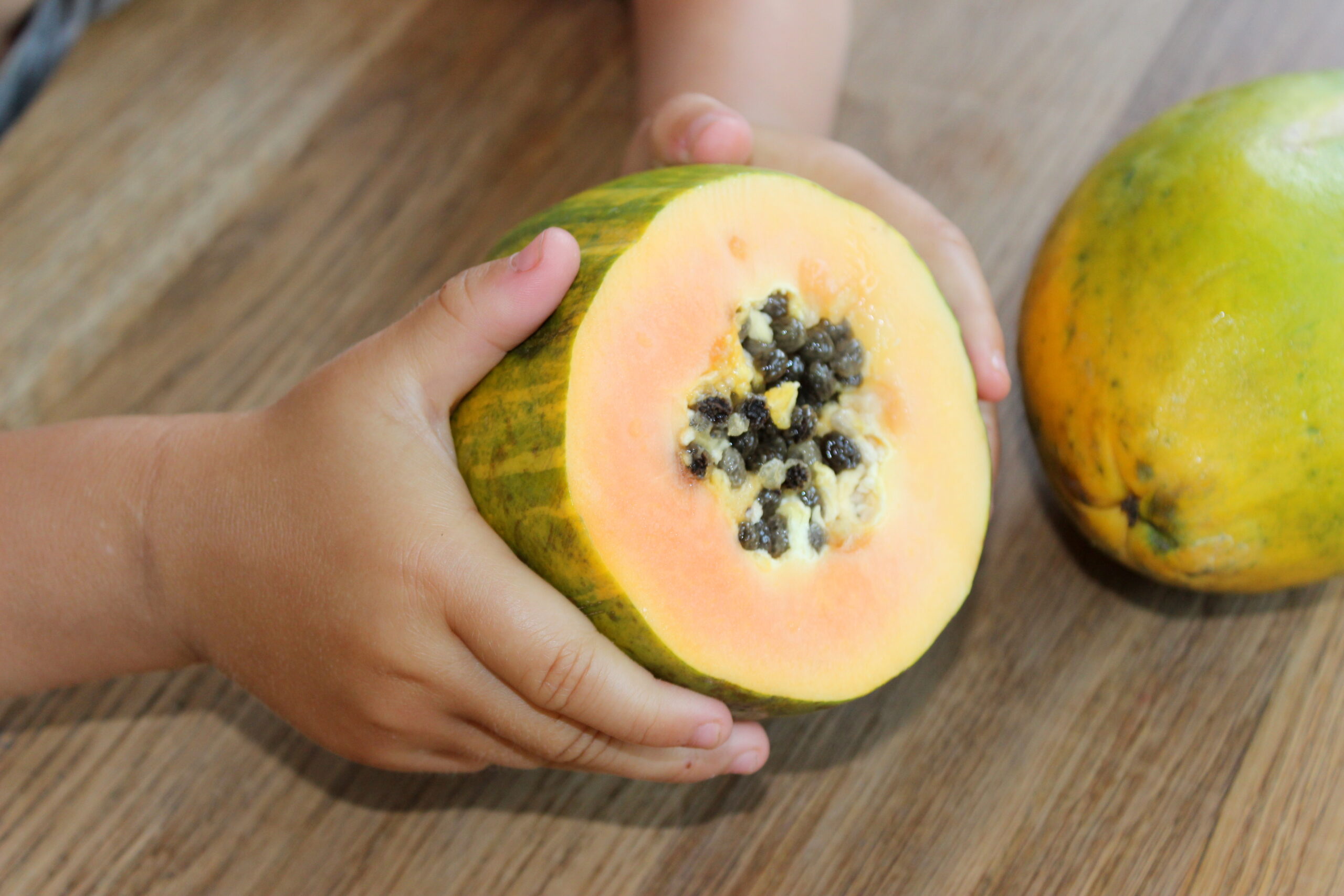 ab wann duerfen babys papaya essen scaled