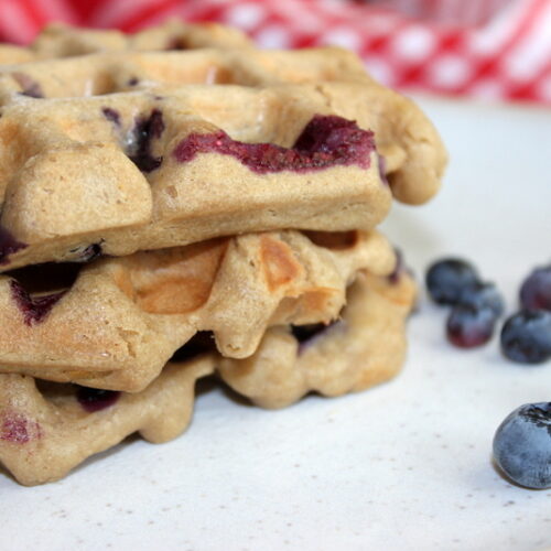 blaubeer waffeln vegan glutenfrei