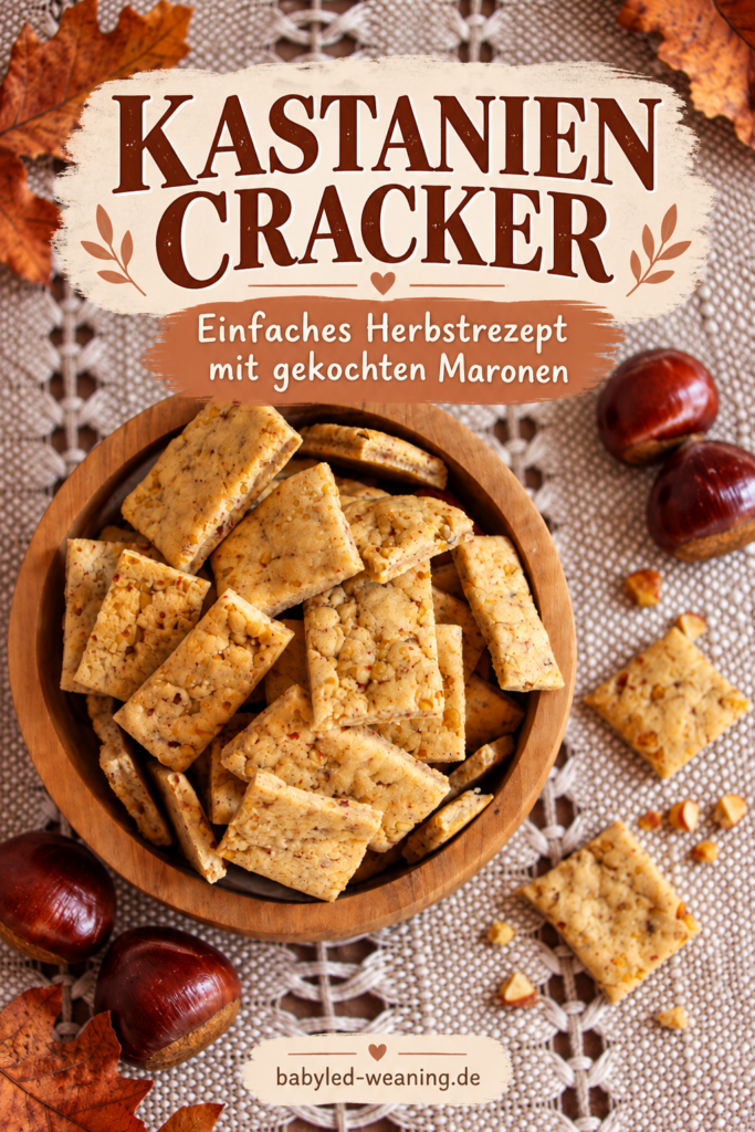 Kastanien Cracker im Herbststil