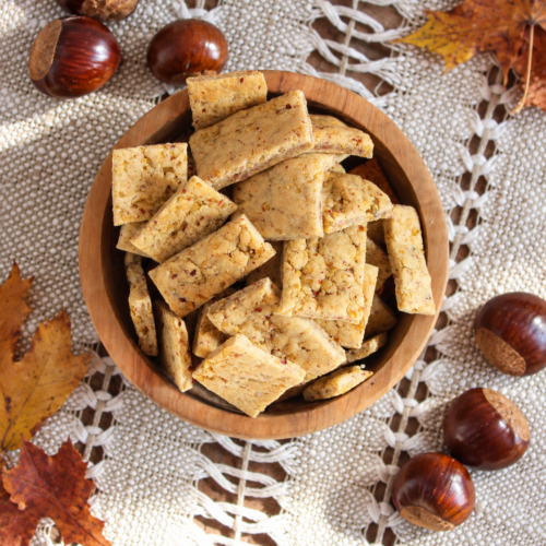 kastanien cracker rezeptkarte maronen